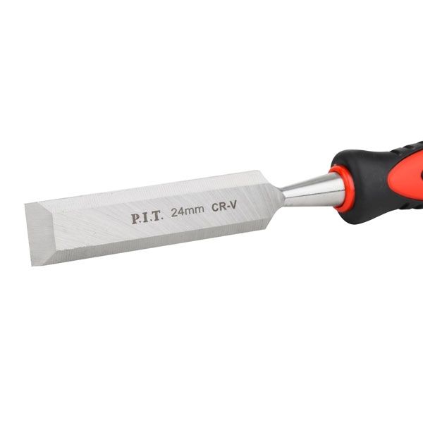 Стамеска по дереву плоская P.I.T. CONTROL HCHW01-0024, 24 мм, 265х135 мм, 28°, 230 г, удар, CR-V