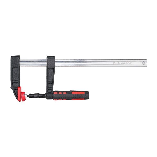 Струбцина винтовая P.I.T. ADVANCE HCLF03-0300, 300 мм, тип F, 120х270 мм, 4000 Н, сталь/чугун