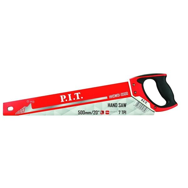 Ножовка по дереву P.I.T. HHSW01-0500, 500 мм, 7 зубов