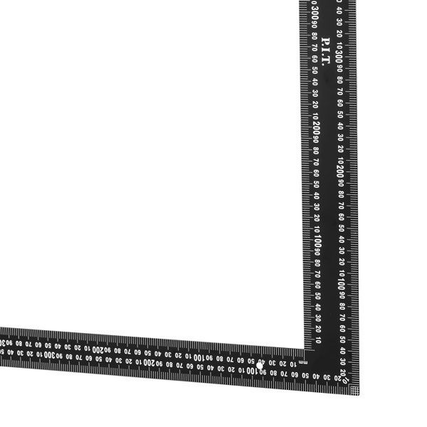 Угольник цельнометаллический P.I.T. ADVANCE HSQR01-0406 (40х60 см, 90°, двойная шкала в мм)