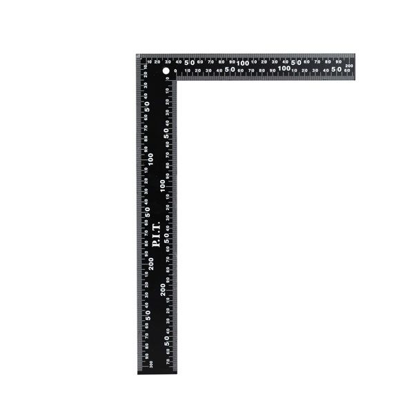 Угольник цельнометаллический P.I.T. ADVANCE HSQR01-0203 (20х30 см, 90°, двойная шкала в мм)
