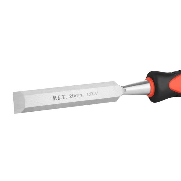 Стамеска по дереву плоская P.I.T. CONTROL HCHW01-0020, 20мм, 265х135мм, 28°, 215г, удар, CR-V