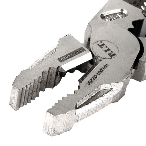 Плоскогубцы многофункциональные усиленные P.I.T. DRUA HPLP01-0225A, 225мм, 6в1, эксцентрик, никель